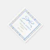 ブルーリボンフラワー卒業式 スタンダードカクテルナプキン (角)