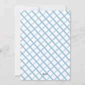 ブルーリボンボーウウォーターカラーギンガム男の赤ちゃん シーズンカード (裏面)