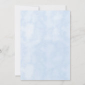 ブルーリボンラムヴィンテージ赤ちゃんシャワー 招待状 (裏面)