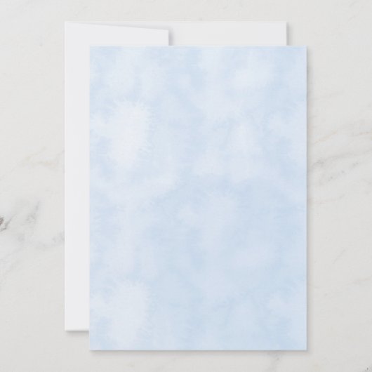 ブルーリボンヴィンテージベビーシャワー 招待状 (裏面)