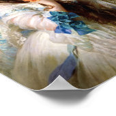 ブルーリボン付きバブルガムディバ ポスター (角)