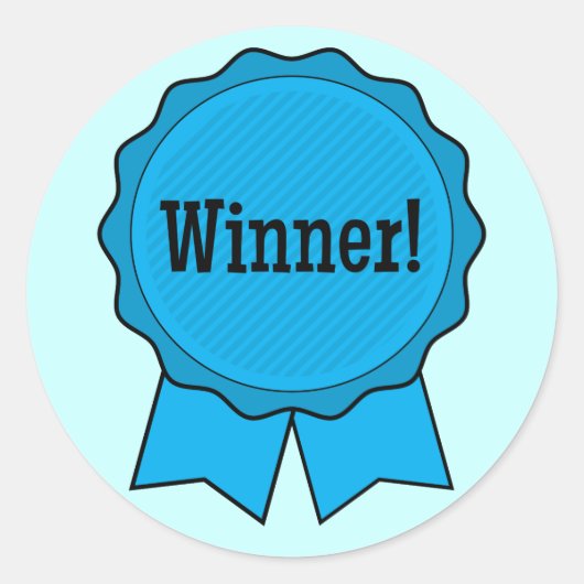 ブルーリボン勝者 ラウンドシール (正面)