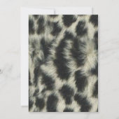 ブルーリボン及びユキヒョウ卒業招待状 招待状 (裏面)