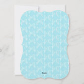 ブルーリボン男の赤ちゃんシャワー シーズンカード (裏面)