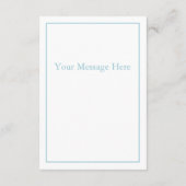 ブルーリボン緑エレガントサンキューカード サンキューカード (裏面)