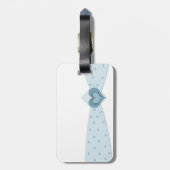 ブルーリボン荷物タグ ラゲッジタグ (裏面縦)