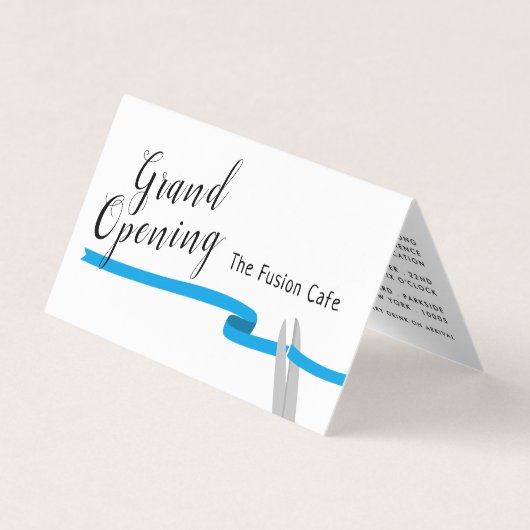 ブルーリボン開会式の写真/マップカード 名刺 (正面)