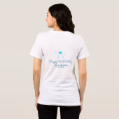 ブルーリボン おしゃれ 21歳の誕生日 名前入り トライブレンドTシャツ (裏面全面)