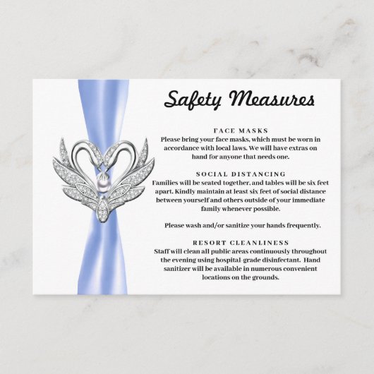 ブルーリボン シルバー スワン 安全対策 エンクロージャーカード (正面)