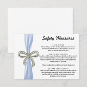 ブルーリボン ダイヤモンド ボウ 安全対策 エンクロージャーカード (正面/裏面)