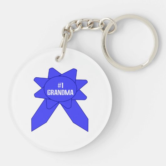 ブルーリボン#1おばあちゃん キーホルダー (裏面)