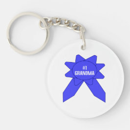 ブルーリボン#1おばあちゃん キーホルダー