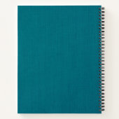 ブルーリモノグラムのン素朴スクリプトレシピ ノートブック (裏面)