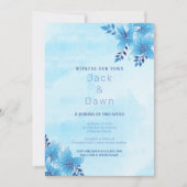 ブルーリリーの結婚式招待状 招待状 (正面)