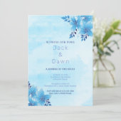 ブルーリリーの結婚式招待状 招待状 (スタンド正面)