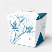 ブルーリリーの結婚輪郭 フェイバーボックス (裏面サイド)