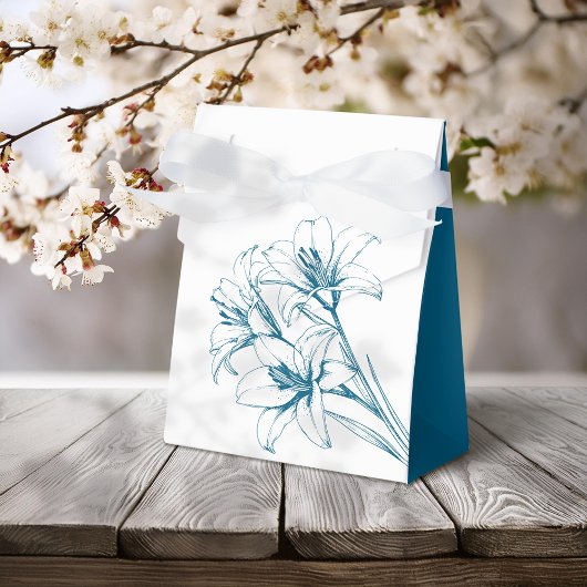 ブルーリリーの結婚輪郭 フェイバーボックス