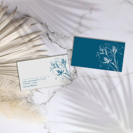 ブルーリリーの結婚輪郭 プレイスカード