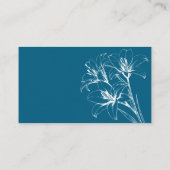 ブルーリリーの結婚輪郭 プレイスカード (裏面)