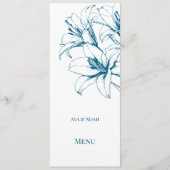 ブルーリリーの結婚輪郭 メニュー (正面)