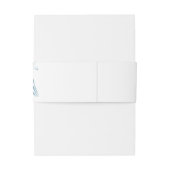 ブルーリリーの結婚輪郭 招待状ベリーバンド (裏面例)