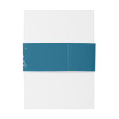 ブルーリリーの結婚輪郭 招待状ベリーバンド (裏面例)