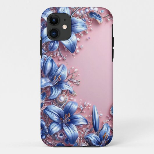 💙ブルーリリーの花ギフト 自然派さんに💙 Case-Mate iPhoneケース (裏面)