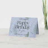 ブルーリリーオブザバレーカスタムハッピーバースデーカード カード (正面)