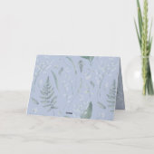 ブルーリリーオブザバレーカスタムハッピーバースデーカード カード (裏面)