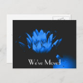 ブルーリリー新しい住所フローラはがき 案内ポストカード (正面/裏面)