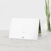 ブルーリリー水結婚色の写真 サンキューカード (裏面)