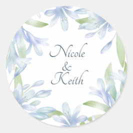 ブルーリリー結婚ズウォーター ラウンドシール