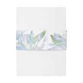 ブルーリリー結婚ズウォーター 招待状ベリーバンド (裏面例)