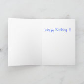 ブルーリリー誕生日カード カード (内部)