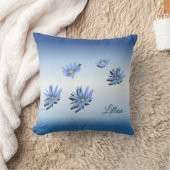 ブルーリリー クッション (ブランケット)