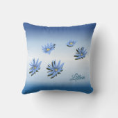 ブルーリリー クッション (裏面)