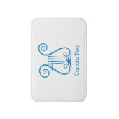 ブルーリレ バスマット (正面縦)