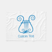 ブルーリレ フリースブランケット (正面(横))