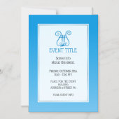 ブルーリレ マグネット招待状 (正面)