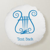 ブルーリレ ラウンドクッション (裏面)