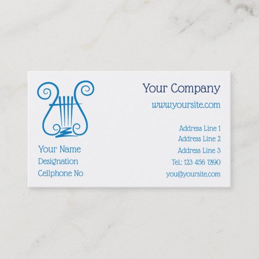 ブルーリレ 名刺 (正面)