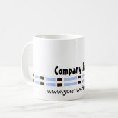 ブルーリンク オフィスデザイン コーヒーマグカップ (正面左)