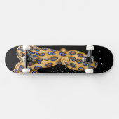 ブルーリングや輪タコとバブルアート スケートボード (横)