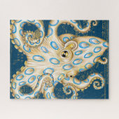 ブルーリングや輪タコヴィンテージマップ航海の ジグソーパズル (横)