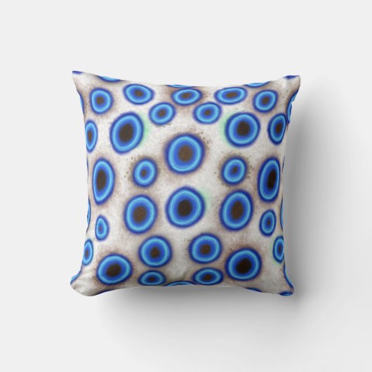 ブルーリングタコアニマルプリント装飾用クッション クッション (正面)