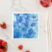 ブルーリンドウの花 スタンダードカクテルナプキン (インサイチュ)