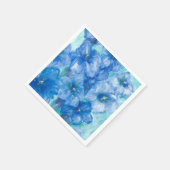 ブルーリンドウの花 スタンダードカクテルナプキン (角)