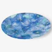 ブルーリンドウの花 ペーパープレート (アングル)