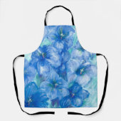 ブルーリンドウ山ワイルドフラワー香りシェフ エプロン (正面)