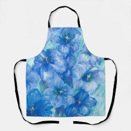 ブルーリンドウ山ワイルドフラワー香りシェフ エプロン